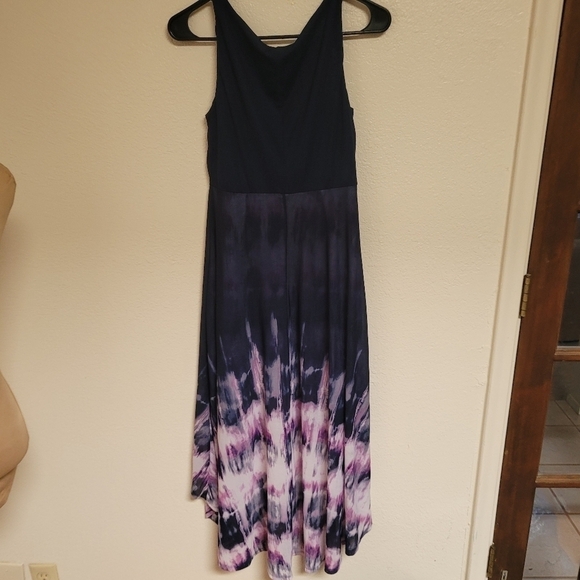 Simply Vera Blue and Purple High Low Dress - Picture 5 of 5
